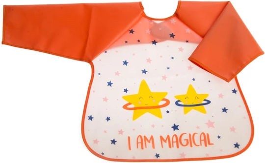 Gamberritos Kids Wasserdicht Schutzanzug Kunststoff mit Bügelverschluss und Schlaufe & Ärmel Orange