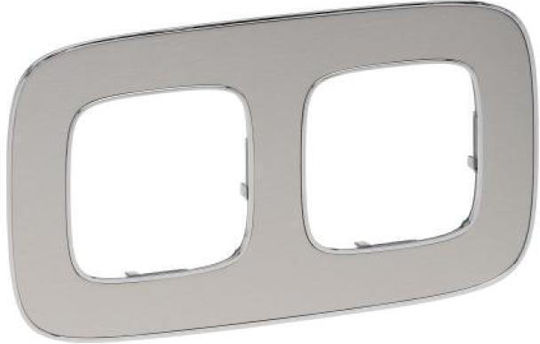 Legrand Switch Frame 2 Positions in Silver Color 754282