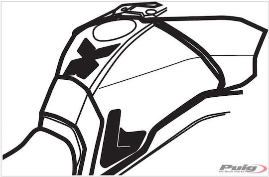 Puig Adhesive Tank Protection Gray