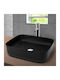 ML-Design Countertop Sink Ceramic 51x40.5x13.5cm Black