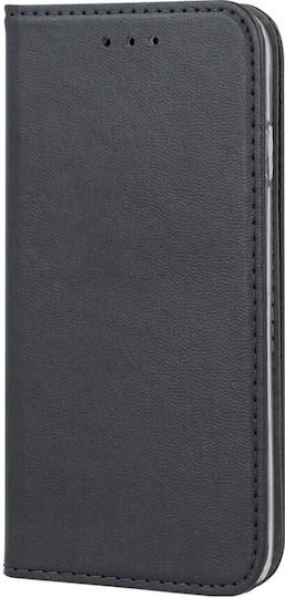 Smart Back Cover Δερμάτινο Μαγνητικό Μαύρο (Motorola Edge 30 Ultra)