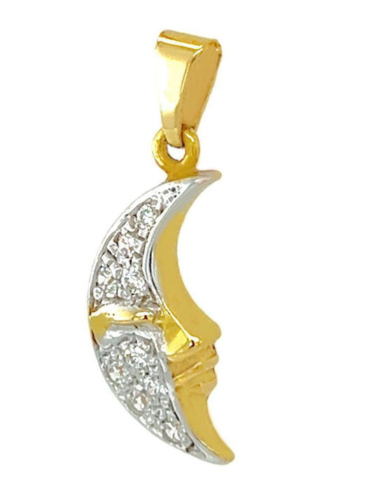 Xryseio Kids Pendant Gold & Platinum 14K Xryseio Kids Pendant Gold & Platinum 14K