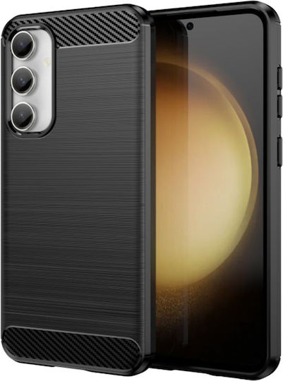 Techsuit Techsuit Carbon Umschlag Rückseite Silikon Schwarz (Galaxy S23 FE)