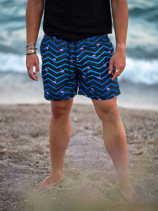 Yolofashion Men's Swimwear Shorts Blue