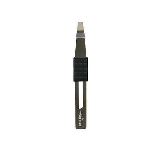 The Barb' Xpert Augenbrauenpinzette mit Gebogener Spitze Silber