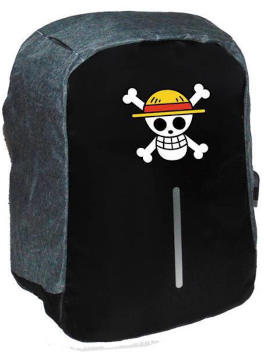 Takeposition One Piece Schulranzen Rucksack Junior High-High School in Schwarz Farbe