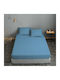 Le Blanc Sheet Double 200x240cm. Cotton Line Light Blue