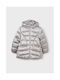 Mayoral Girls Casual Jacket Silver with Ηood