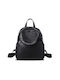 Foxer Leder Damen Tasche Rucksack Schwarz