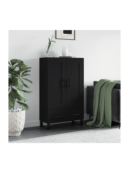 Cabinet pardoseală Negru 69.5x31x115cm