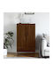 Schrank Boden Brown Oak 69.5x31x115cm