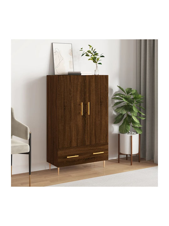 Schrank Boden Brown Oak 69.5x31x115cm