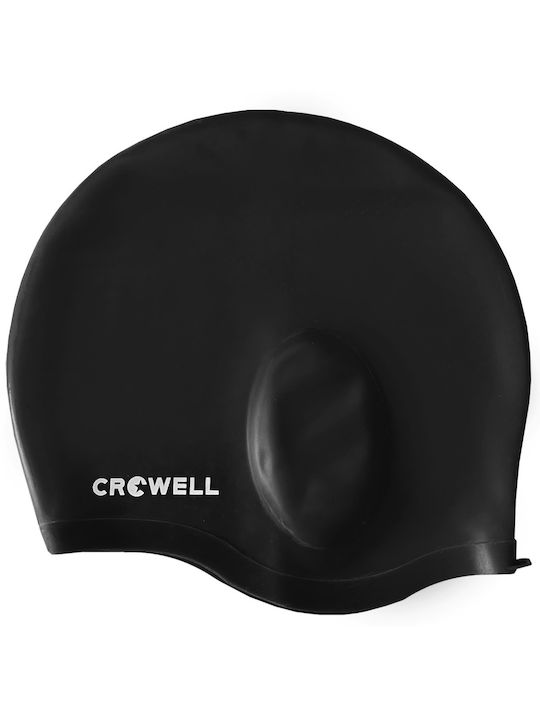 Crowell Σκουφάκι Κολύμβησης Ενηλίκων από Λάτεξ Μαύρο