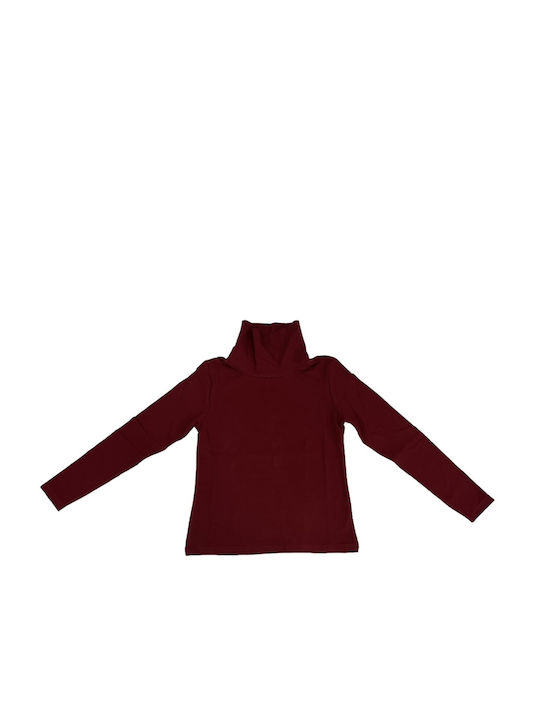 Joyce Kinderpullover Langarm Burgundisch