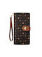 Foxer Large Leather Women's Wallet Brown