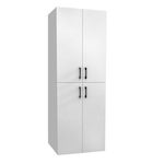 Megapap Laundry Bathroom Cabinet L70xD70xH180cm White