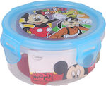 Stor Mickey and Goofy Recipient pentru mâncare pentru copii din plastic 0.27lt Albastru deschis 10 x 10 x 5buc