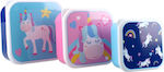 Vadobag Kids Set Lunch Plastic Box Multicolour 3pcs