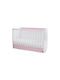 Lorelli Κούνια Dream White / Orchid Pink με Συρτάρι