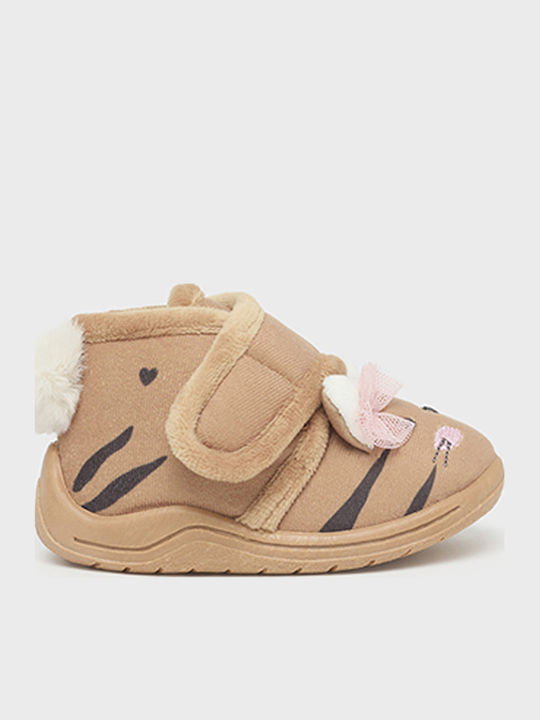 Mayoral Kids Slippers Boots Beige
