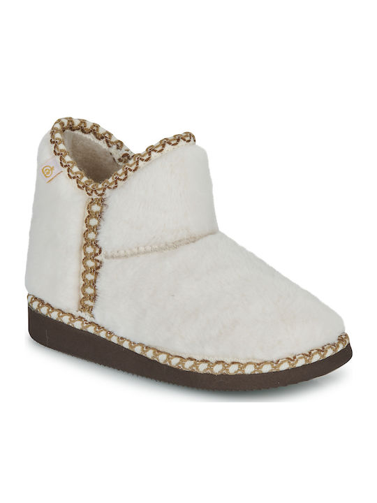 Kinderhausschuhe Stiefel Weiß