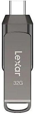 Lexar D400 32GB USB 3.1 Stick mit Verbindung USB-C Gray