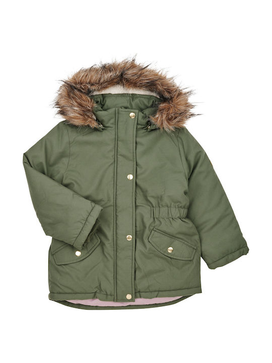 Name It Kinder Parka mit Kapuze Khaki