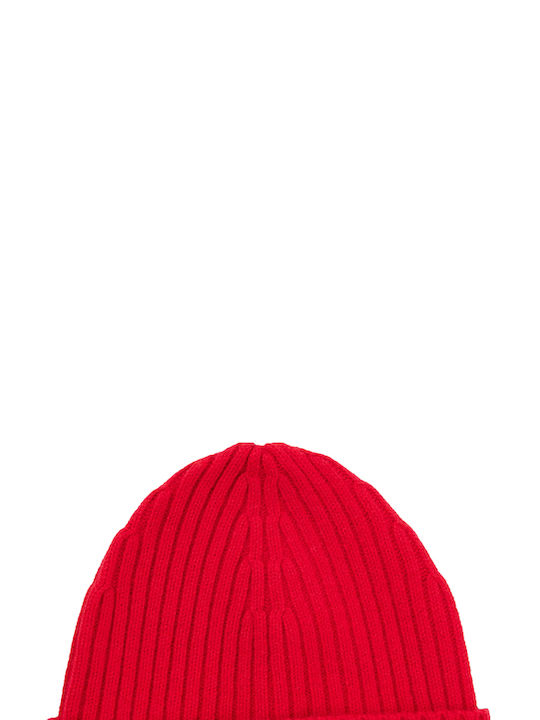 Hugo Boss Beanie Unisex Σκούφος Πλεκτός σε Κόκκ...