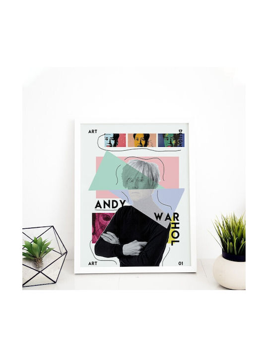 Walls Αndy Warhol Ai Weiwei Frame Wooden 60x90cm
