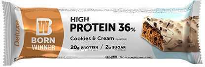 Born Winner Deluxe High Protein Μπάρα με 36% Πρωτεΐνη & Γεύση Cookies & Cream 55gr