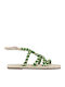 Yucatan Women's Flat Sandals Green
