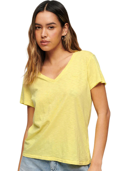 Superdry Women's T-shirt Yellow
