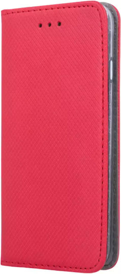 Smart Magnet Umschlag Rückseite Kunststoff / Silikon Rot (Honor X7)