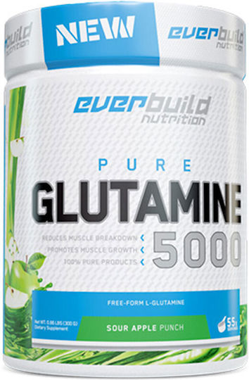 Everbuild Nutriton Pure Glutamine 5000 300gr Sour Apple Punch