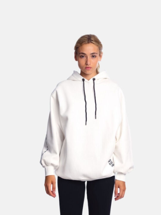 Paco & Co Women's Hooded Sweatshirt White