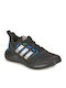 Fortarun FortaRun 2.0 K Wasserdicht Kinder Sportschuhe Laufen mit Schnürsenkeln Core Black / Silver Metallic / Bright Royal