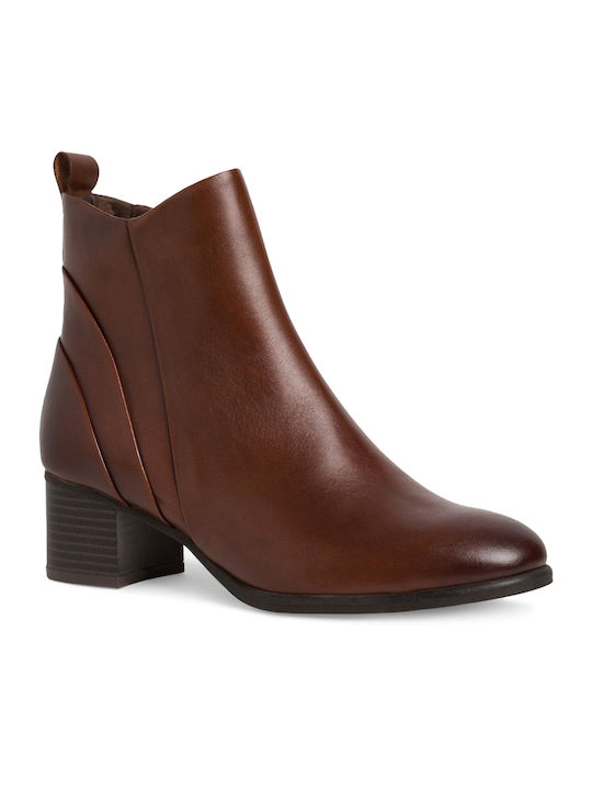 Marco Tozzi Leather Women's Ankle Boots Tabac B...