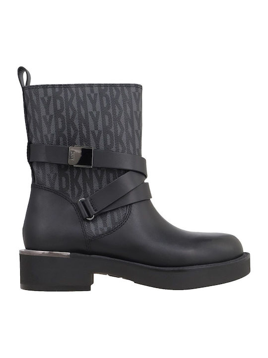DKNY Taeta Leather Women's Ankle Boots Black