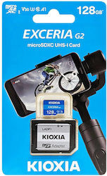 Kioxia Exceria G2 microSDXC 128GB Class 10 U3 V30 UHS-I με αντάπτορα