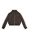 Guess Girls Cardigan with Zipper Brown