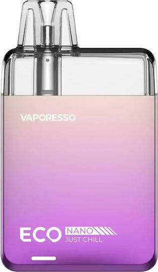 Vaporesso Eco Nano Kit de poduri 6ml cu Baterie Încorporată 1000mAh violet strălucitor