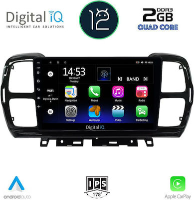 Digital IQ Car-Audiosystem für Citroen C5 Aircross / C5 2017-2021 (Bluetooth/USB/WiFi/GPS/Apple-Carplay) mit Touchscreen 9"