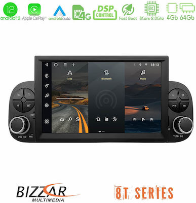 Bizzar Sistem Audio Auto pentru Fiat Panda Panda 2012-2021 (Bluetooth/USB/WiFi/GPS/Apple-Carplay) cu Ecran Tactil 7"