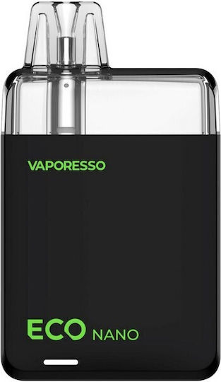 Vaporesso Eco Nano Kit de poduri 6ml cu Baterie Încorporată 1000mAh negru miezul nopții
