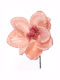 TnS Christmas Fabric Decorative Flower 25cm Magnolia