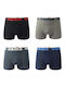 Uomo Herren Boxershorts Mehrfarbig 4Packung