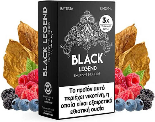 Alter eGo Fertige Nachfüllflüssigkeit Legend Legend mit Rauchen / Fruchtig Geschmack 8mg 10ml 3Stück