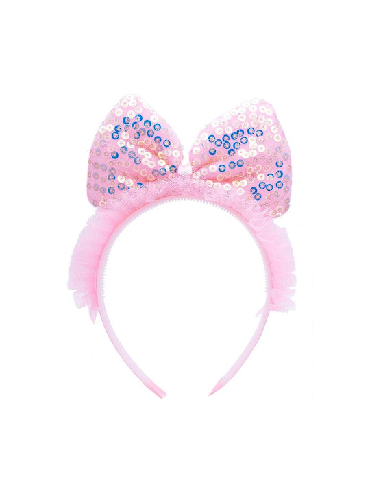 Pink Kids Headband with Bow