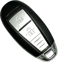 Car Key Shell with Blade with 2 Buttons for Suzuki / Smart