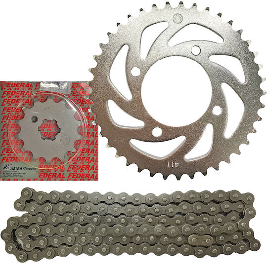 Federal Kette & Ritzel-Kit für Yamaha Crypton S 115